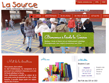 Tablet Screenshot of ecolelasource.fr